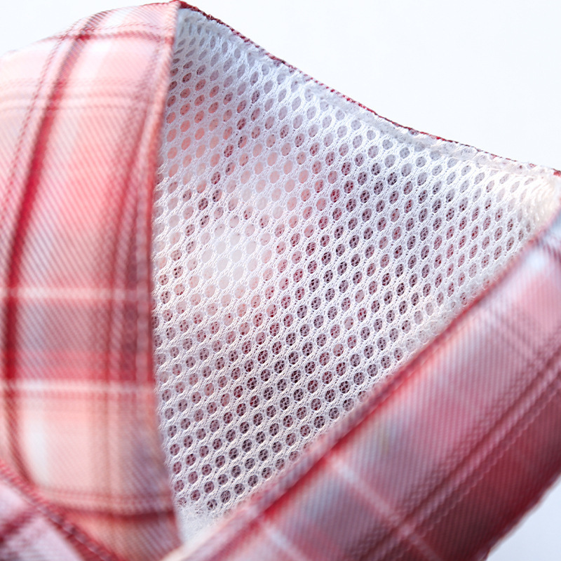 JK checkered dog skirt with leash