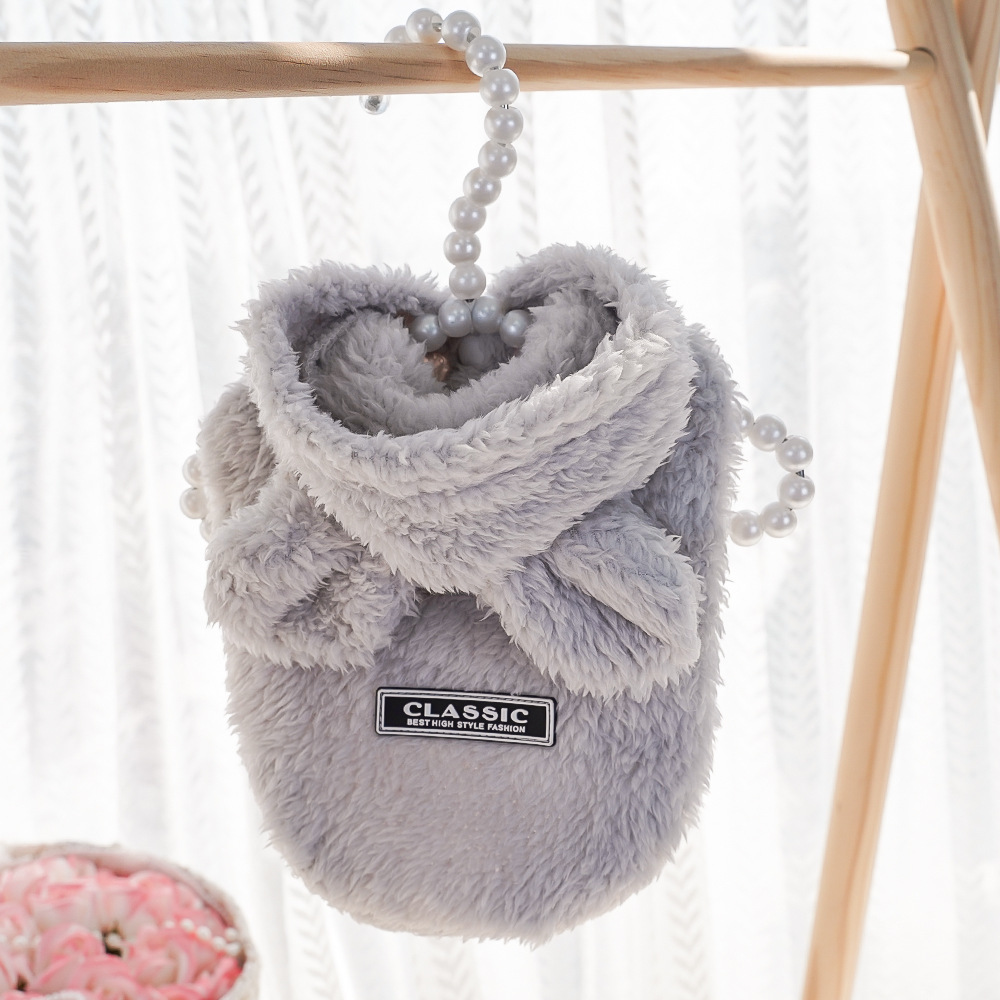 Bunny-Ear Soft Cotton Velvet Hooded Pet Outfit