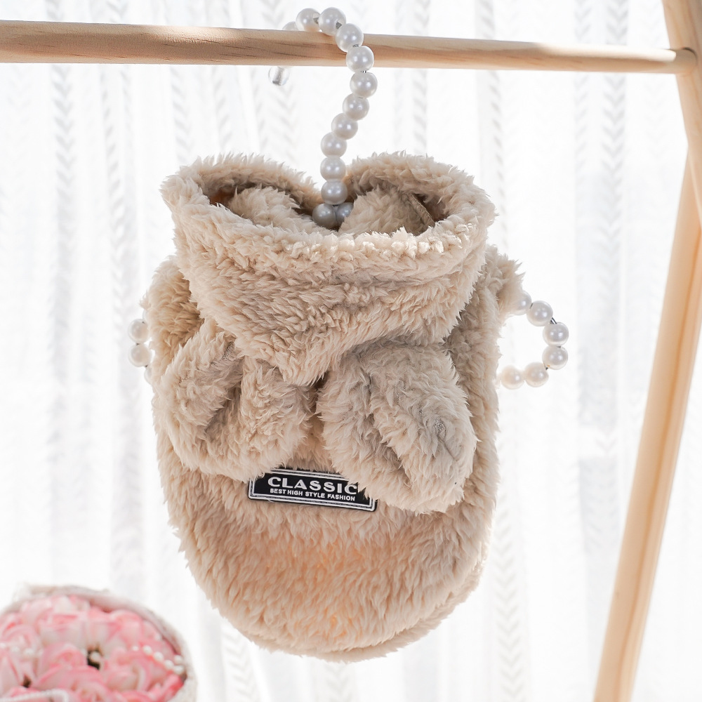 Bunny-Ear Soft Cotton Velvet Hooded Pet Outfit
