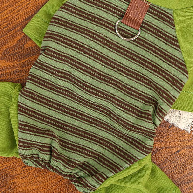 Bunny-Ear Soft Cotton Velvet Hooded Pet Outfit