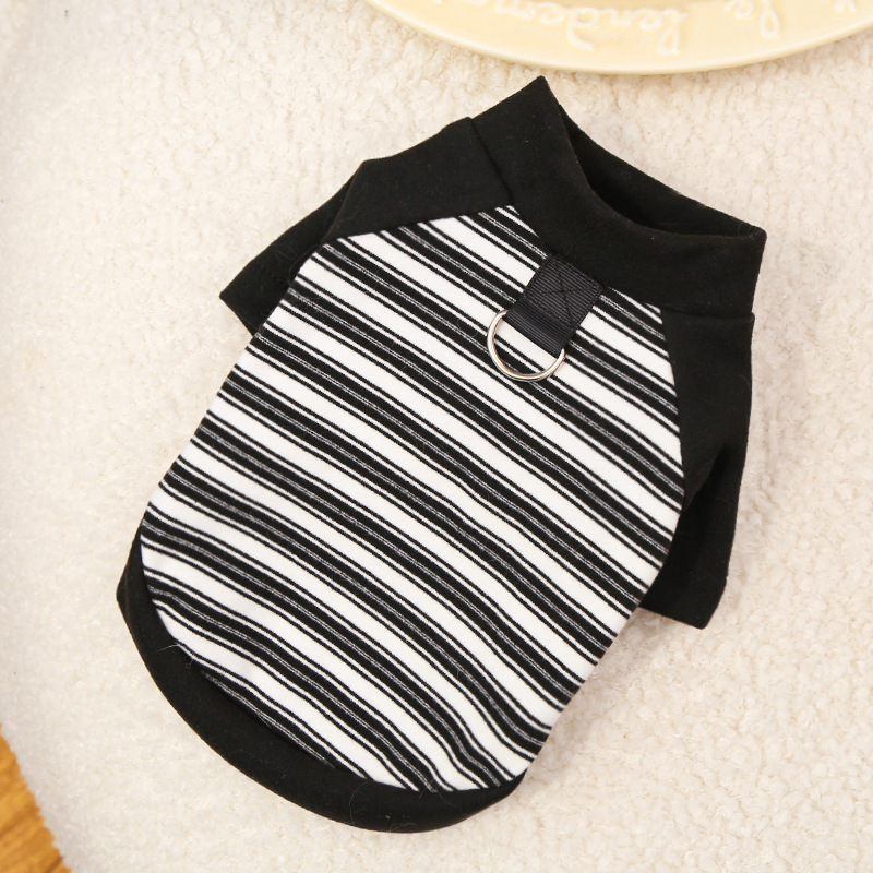 Autumn/winter striped base layer shirt for pets