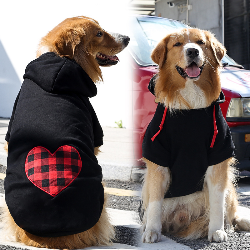 Autumn and winter fleece pets sweater with pocket