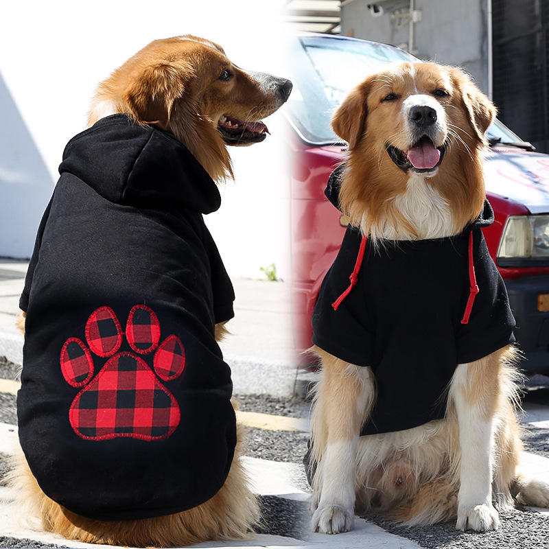 Autumn and winter fleece pets sweater with pocket