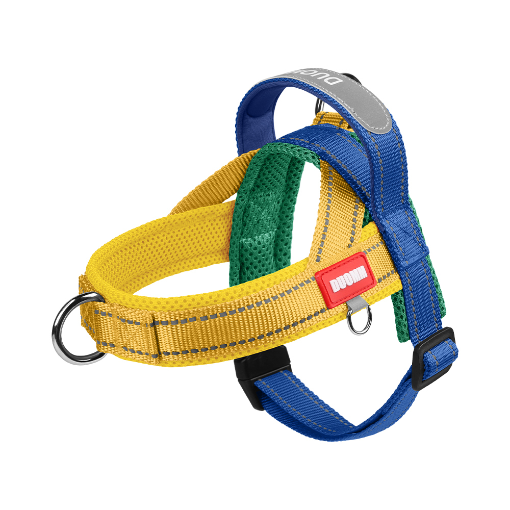 Saddle type reflective dog harness