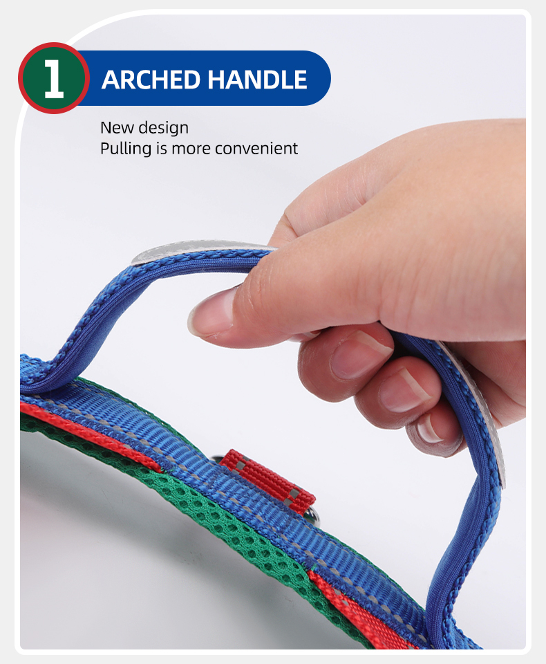 Saddle type reflective dog harness / leash