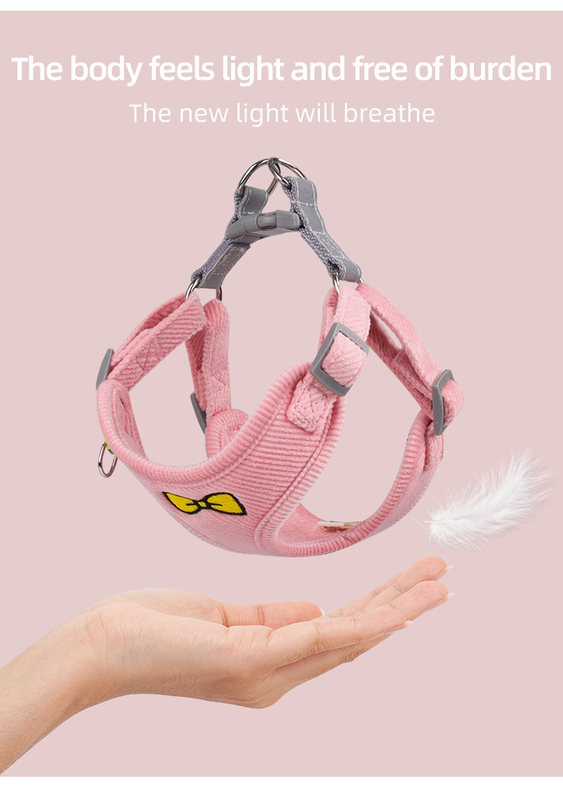 Reflective Dog Harness/ Adjustable Leash Set