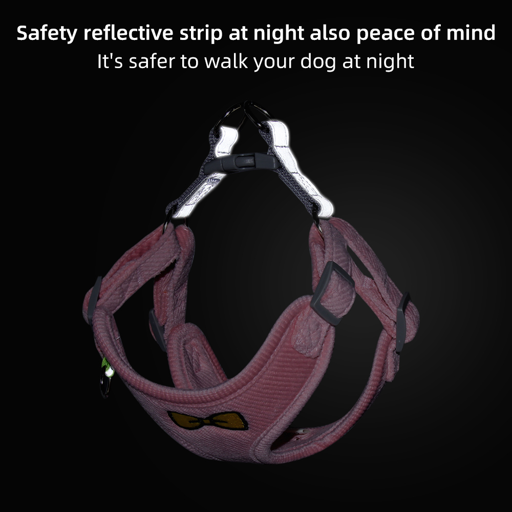 Reflective Dog Harness/ Adjustable Leash Set