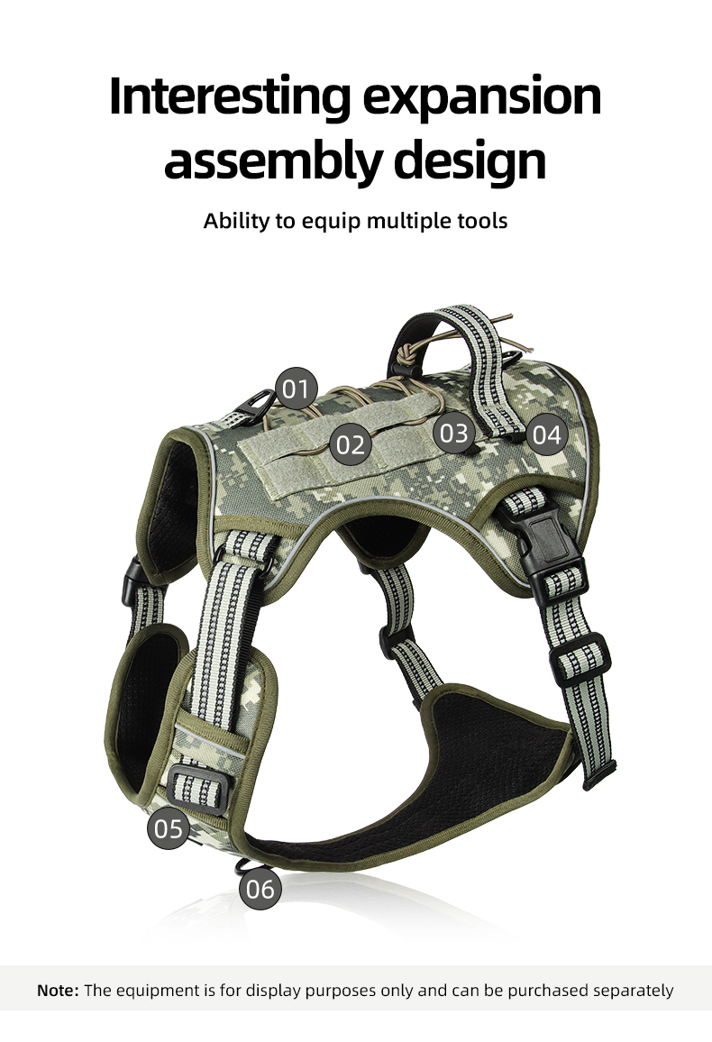 Large dog tactical harness / leash