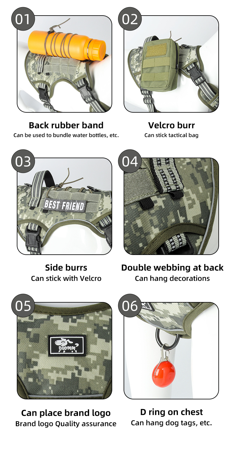Large dog tactical harness / leash