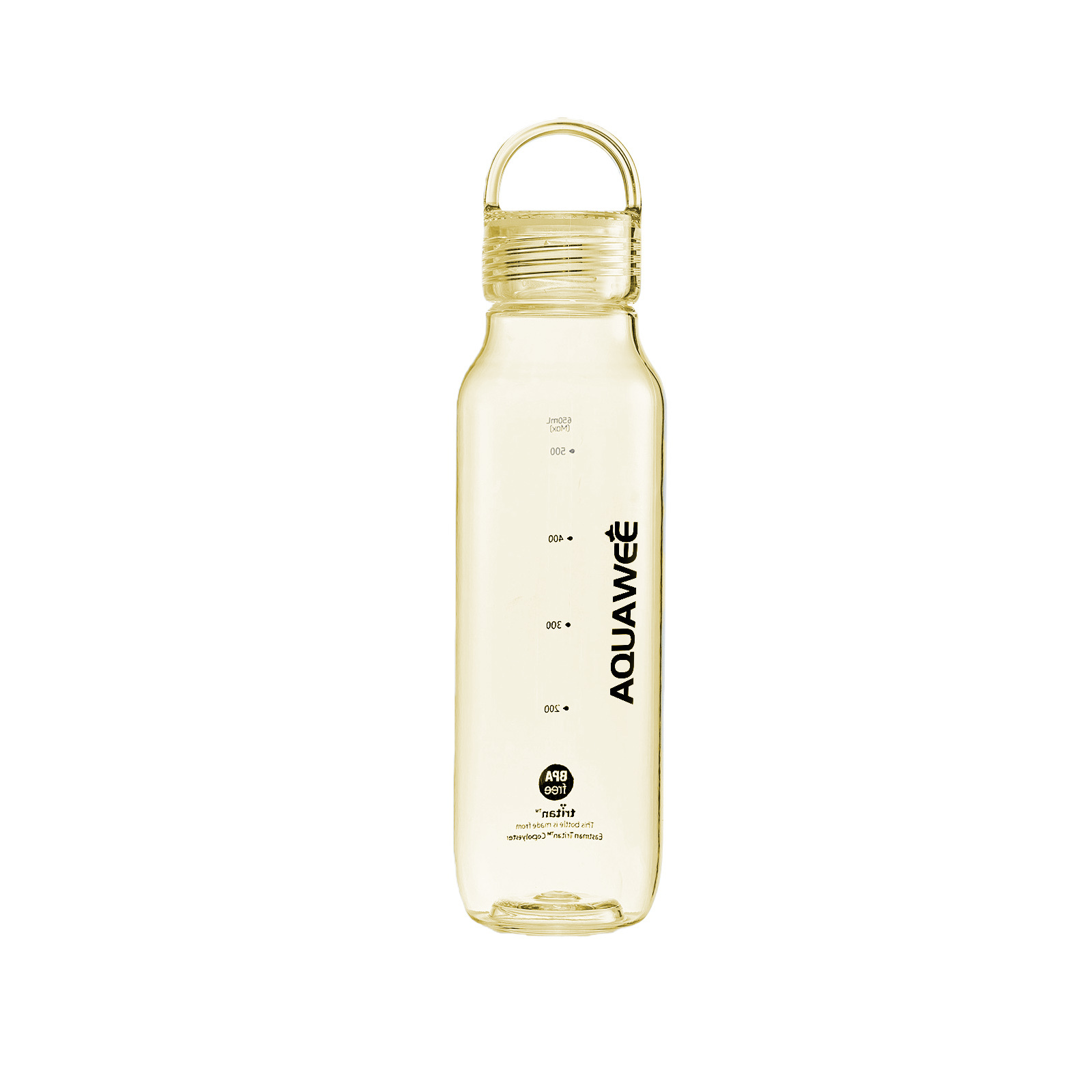 Portable 430ml 670ml Crystal Clear Tritan Water Bottle,Heat Resistant OEM Print Water Bottle with Scale for Work and School