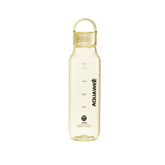 Portable 430ml 670ml Crystal Clear Tritan Water Bottle,Heat Resistant OEM Print Water Bottle with Scale for Work and School