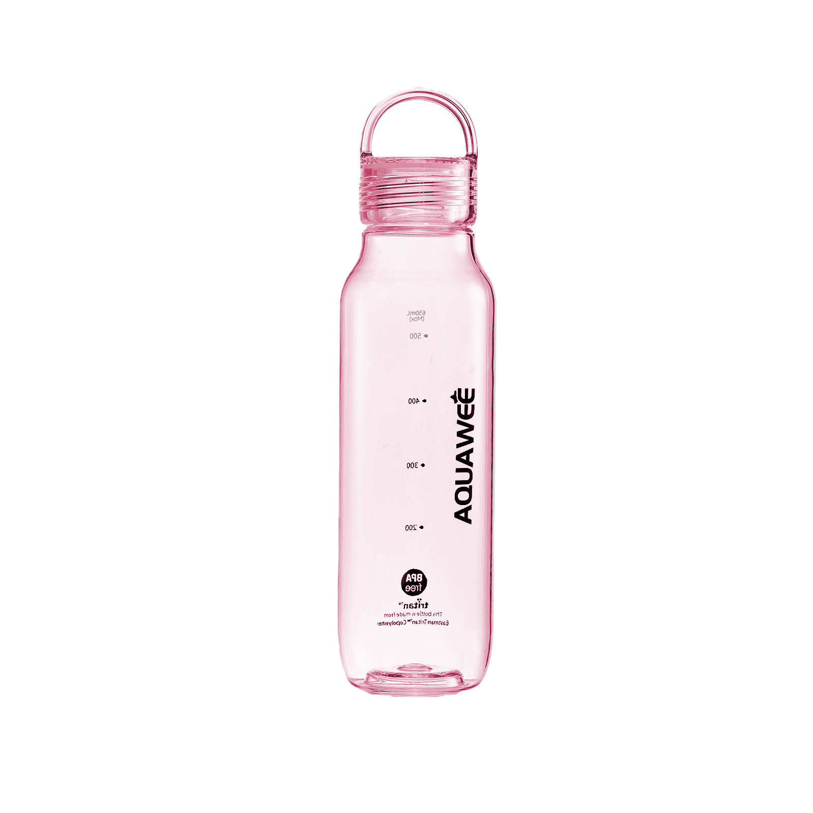 Portable 430ml 670ml Crystal Clear Tritan Water Bottle,Heat Resistant OEM Print Water Bottle with Scale for Work and School