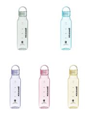 Portable 430ml 670ml Crystal Clear Tritan Water Bottle,Heat Resistant OEM Print Water Bottle with Scale for Work and School