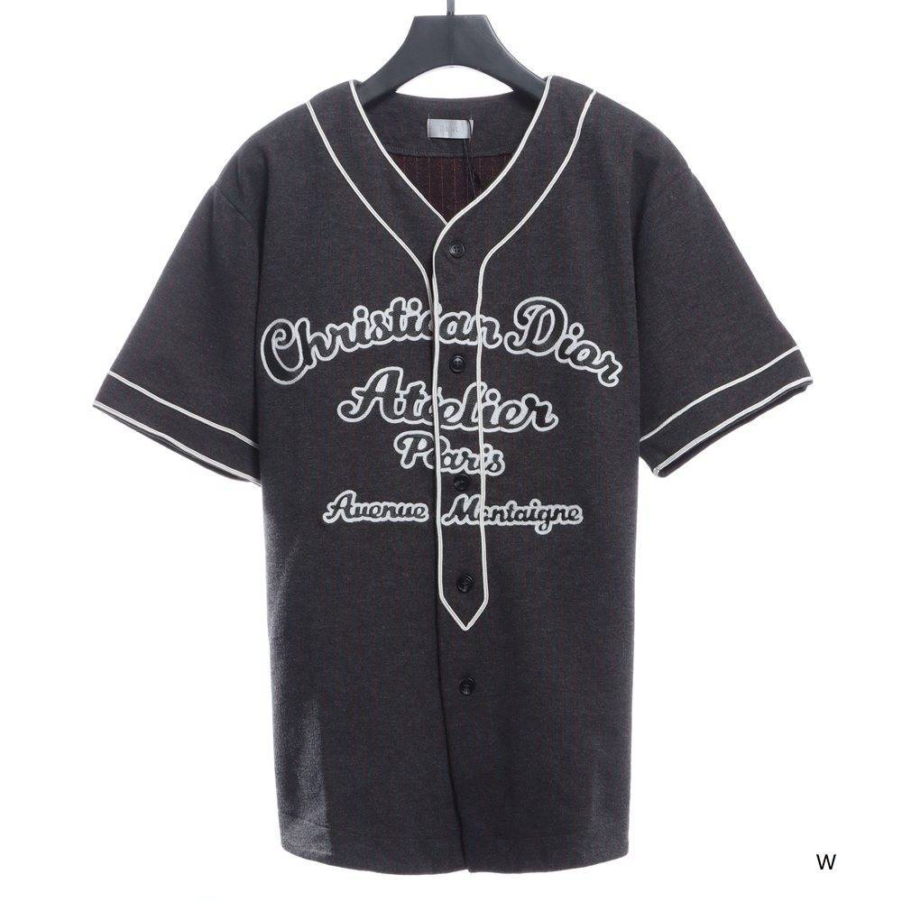 Christian Dior Atelier baseball Shirt Black