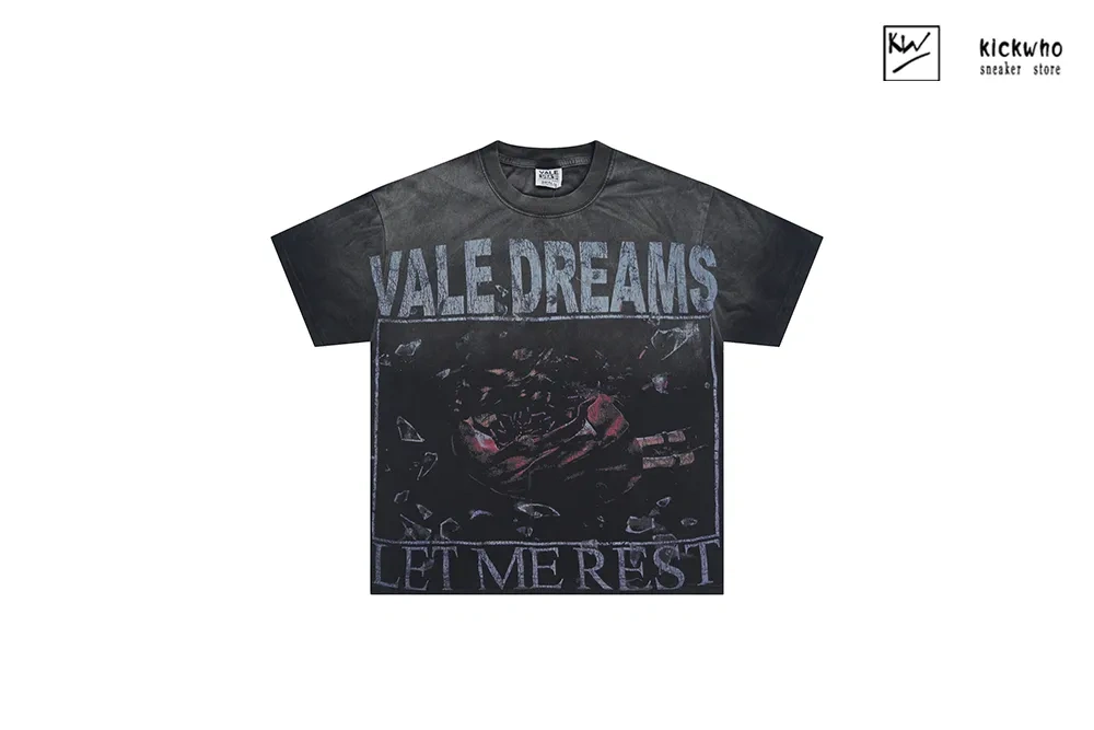 Vale Forever Abstract Pattern T-Shirt Carbon black（V527）