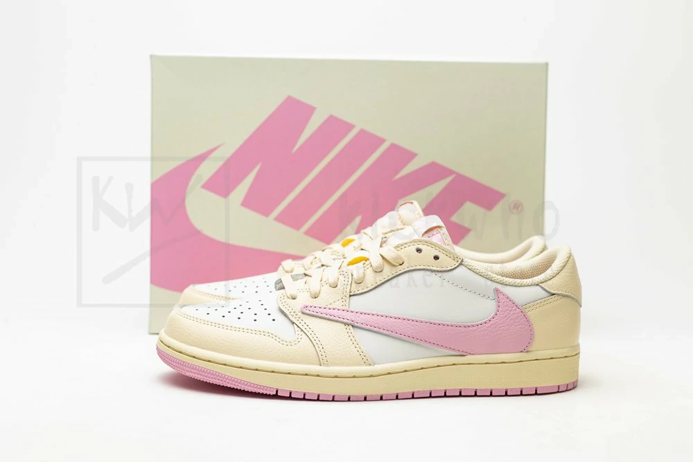 Godkiller Travis Scott x Air Jordan 1 Retro Low OG 'Muslin Pink'