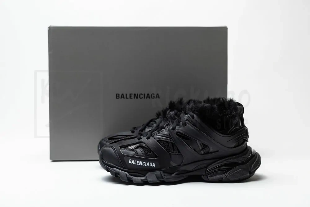 Balenciaga Track Sneaker 'Black' Plush Black