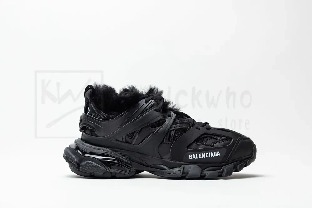 Balenciaga Track Sneaker 'Black' Plush Black