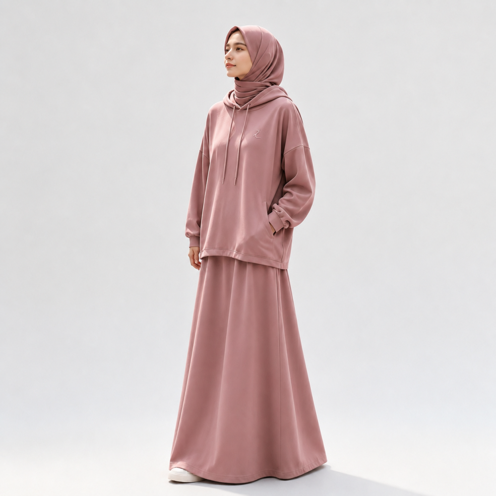 Modest Everyday Hoodie & Maxi Skirt Co-ord Set