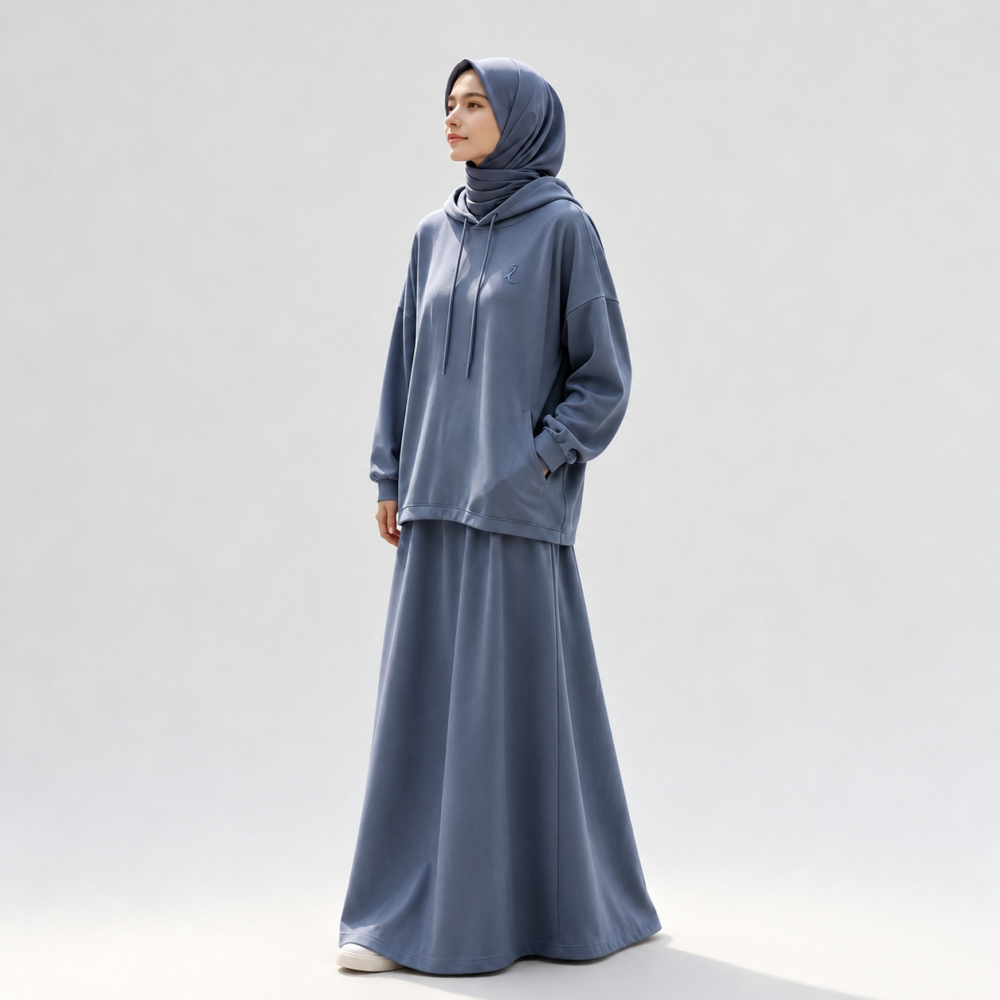 Modest Everyday Hoodie & Maxi Skirt Co-ord Set