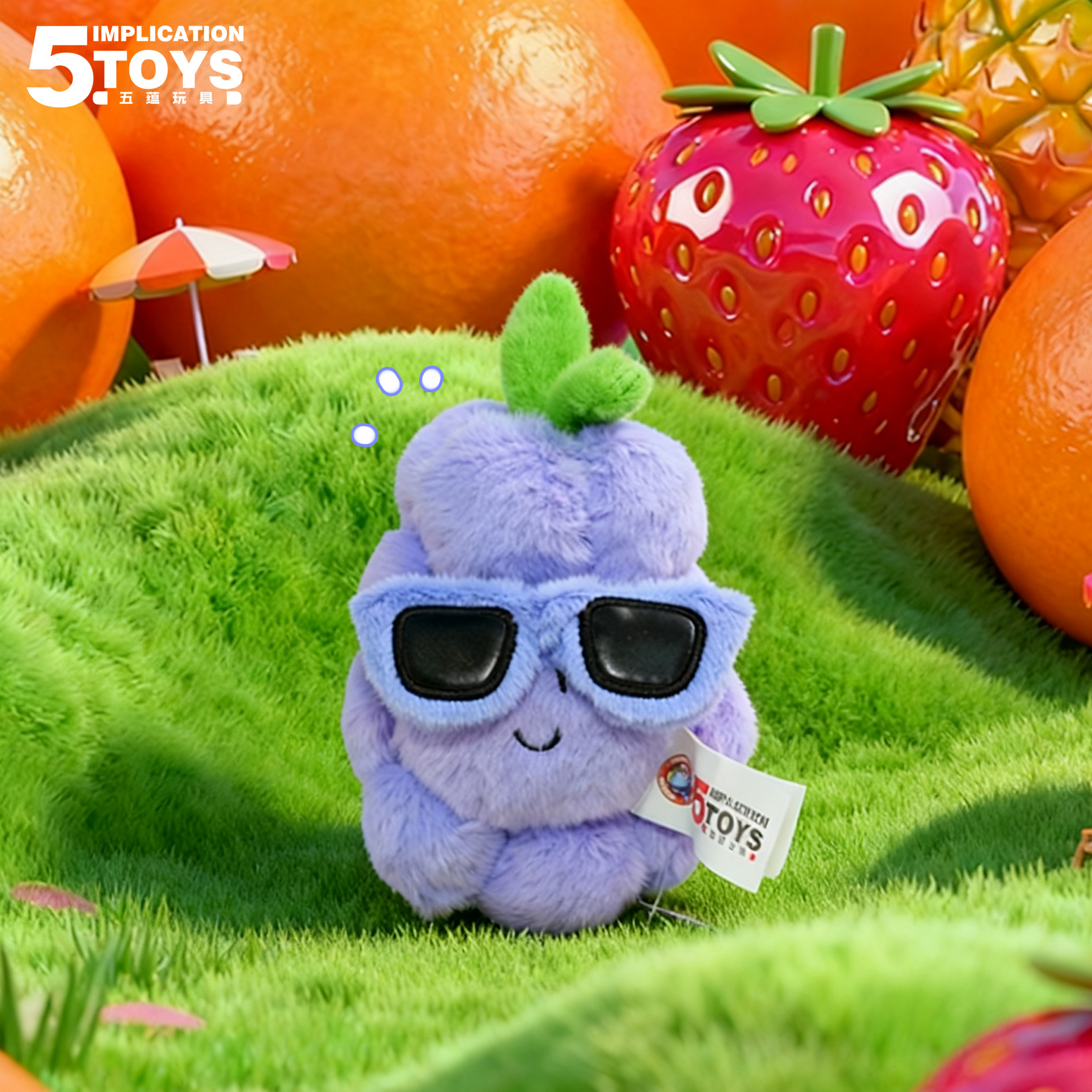 DJ Sunglass Fruit 8-inch(24CM Short Pile Plush),MY SHOP,DJ Sunglass Fruit 8-inch(24CM Short Pile Plush)