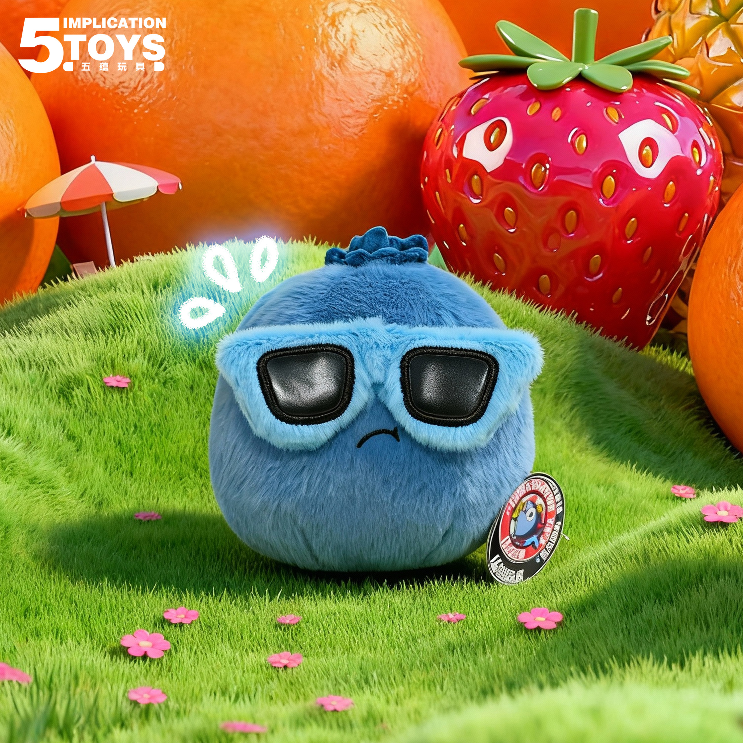 DJ Sunglass Fruit 8-inch(24CM Short Pile Plush),MY SHOP,DJ Sunglass Fruit 8-inch(24CM Short Pile Plush)