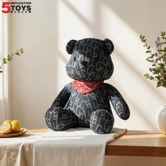 Viken Bear in black plaid