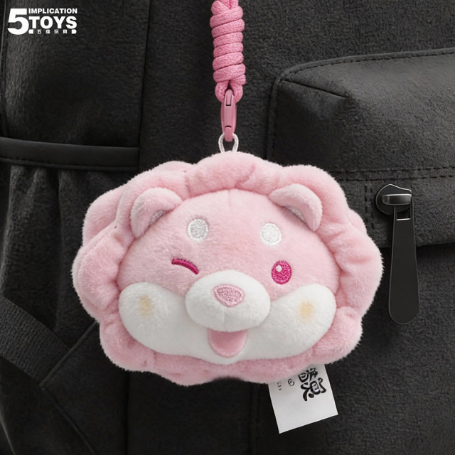 4-inch Rose Dog Keychain