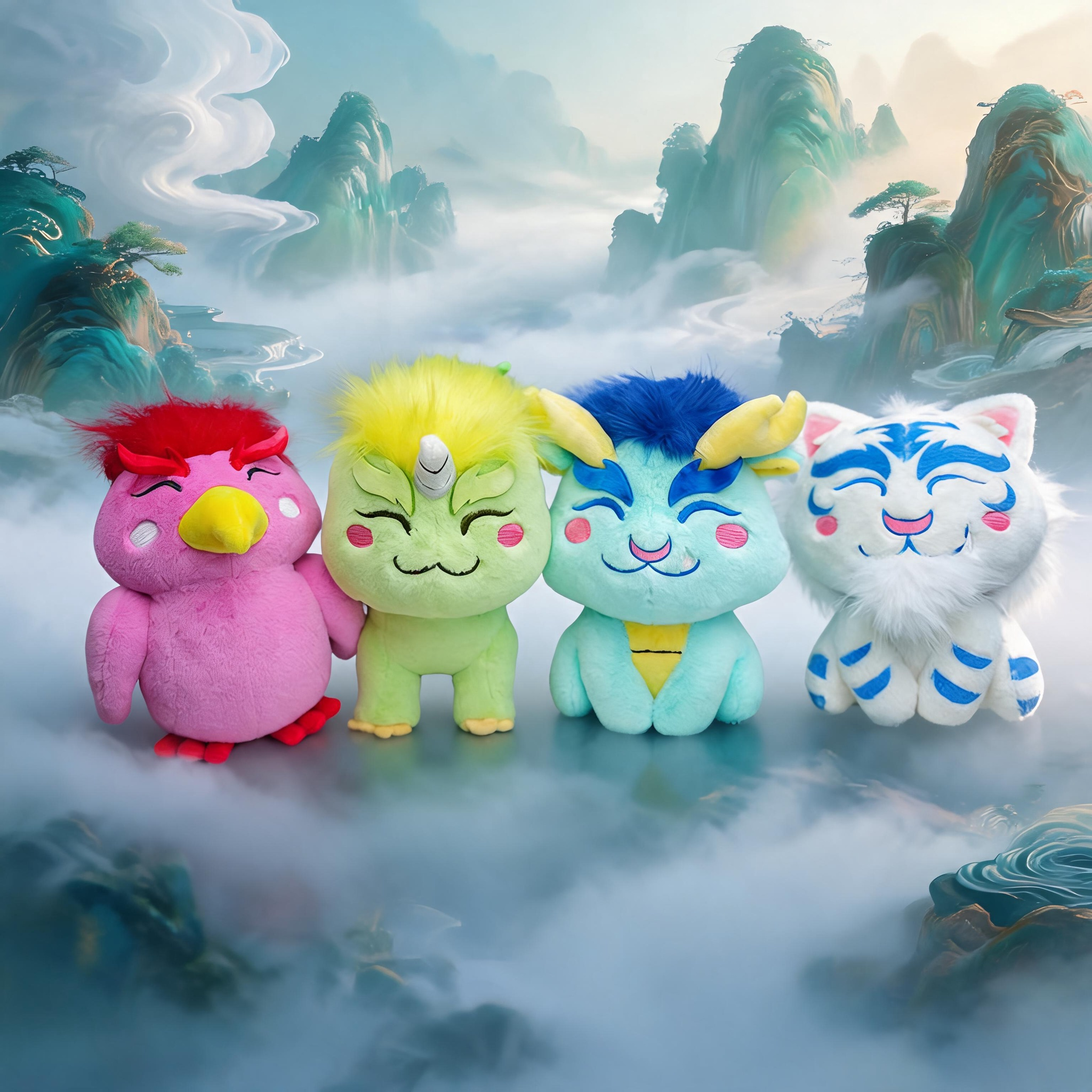 Shan Hai Jing Series (Faux Rabbit Fur),5 Toys,Shan Hai Jing Series (Faux Rabbit Fur)
