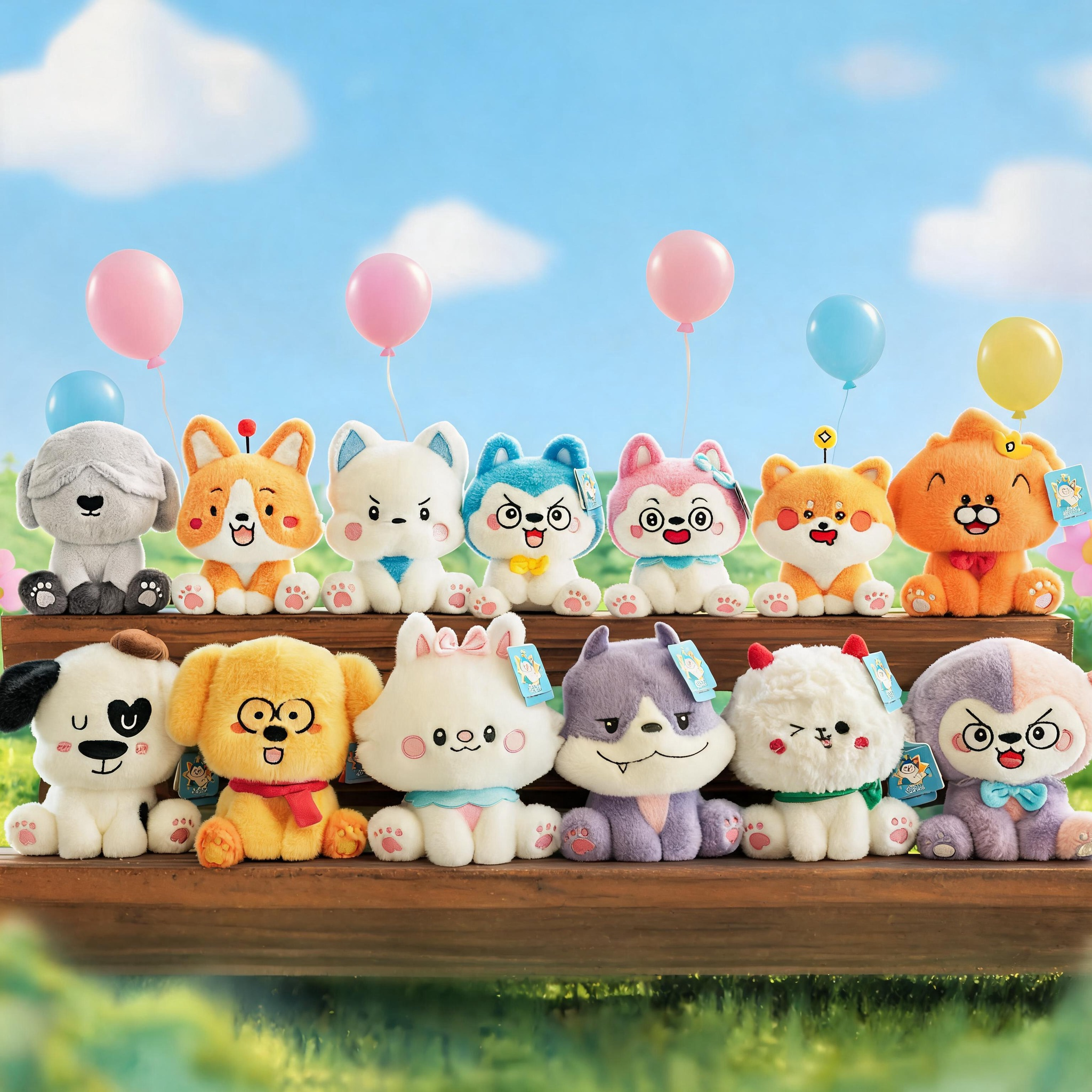 Haxiaolang Series(Mink Plush),5 Toys,Haxiaolang Series(Mink Plush)