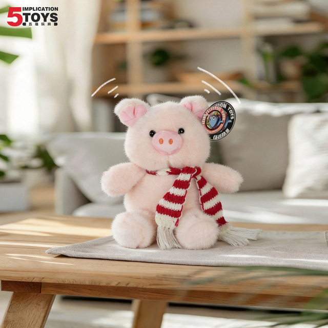 Desk Ornament with Scarf,5 Toys,Desk Ornament with Scarf
