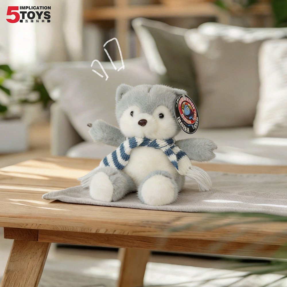 Desk Ornament with Scarf,5 Toys,Desk Ornament with Scarf