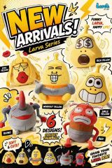 8-inch Larva Series,5 Toys,Premium Yaya Mink Larva Series - Custom Character Plush