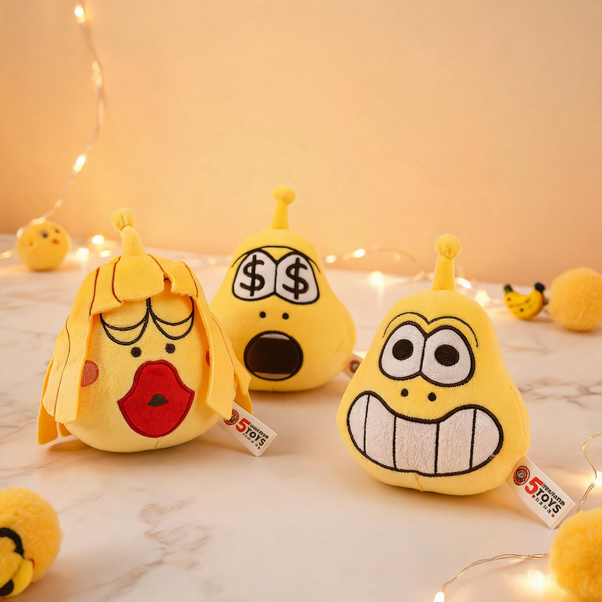 8-inch Larva Series,5 Toys,Premium Yaya Mink Larva Series - Custom Character Plush