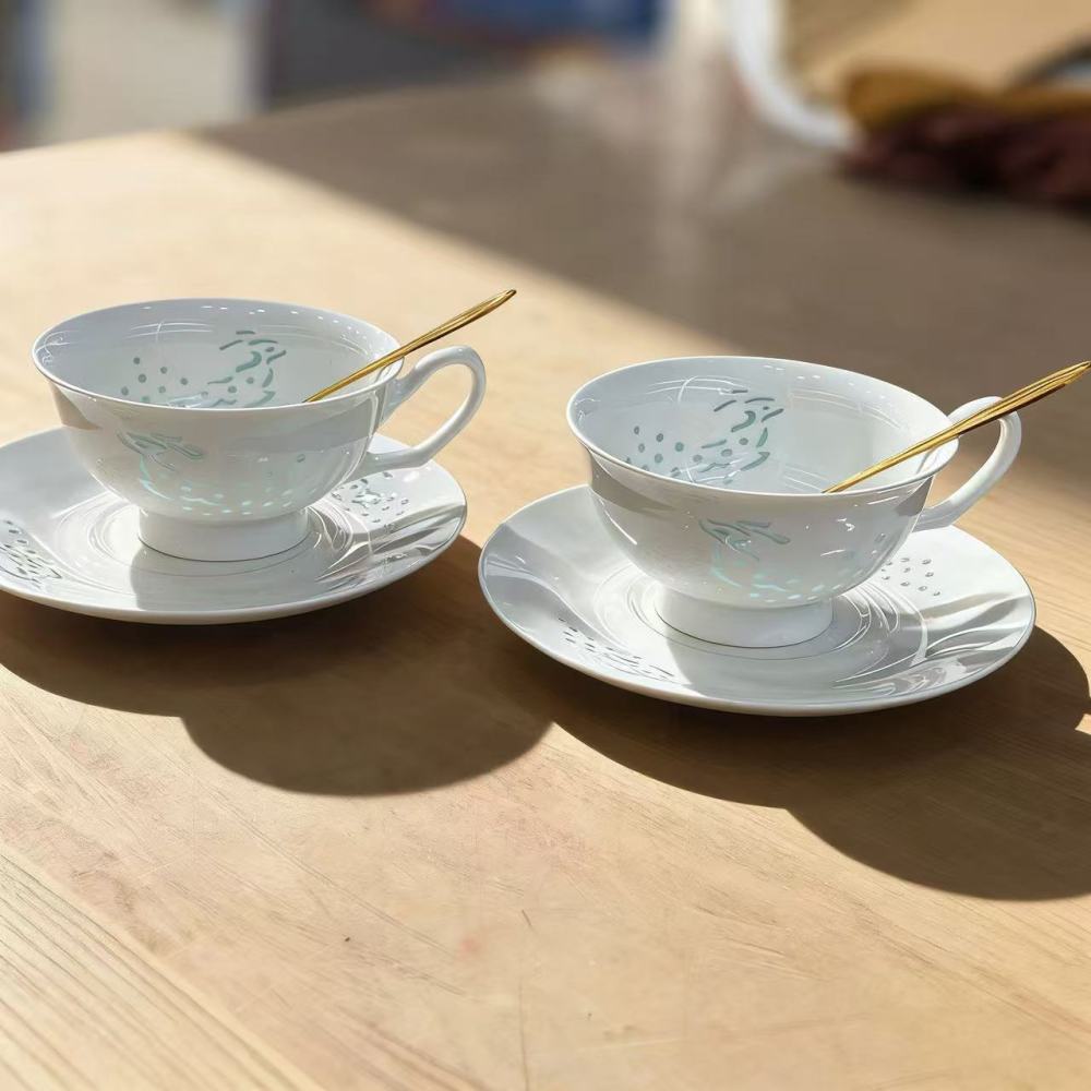 Jingdezhen ceramic coffee cup / Yingqing exquisite cup