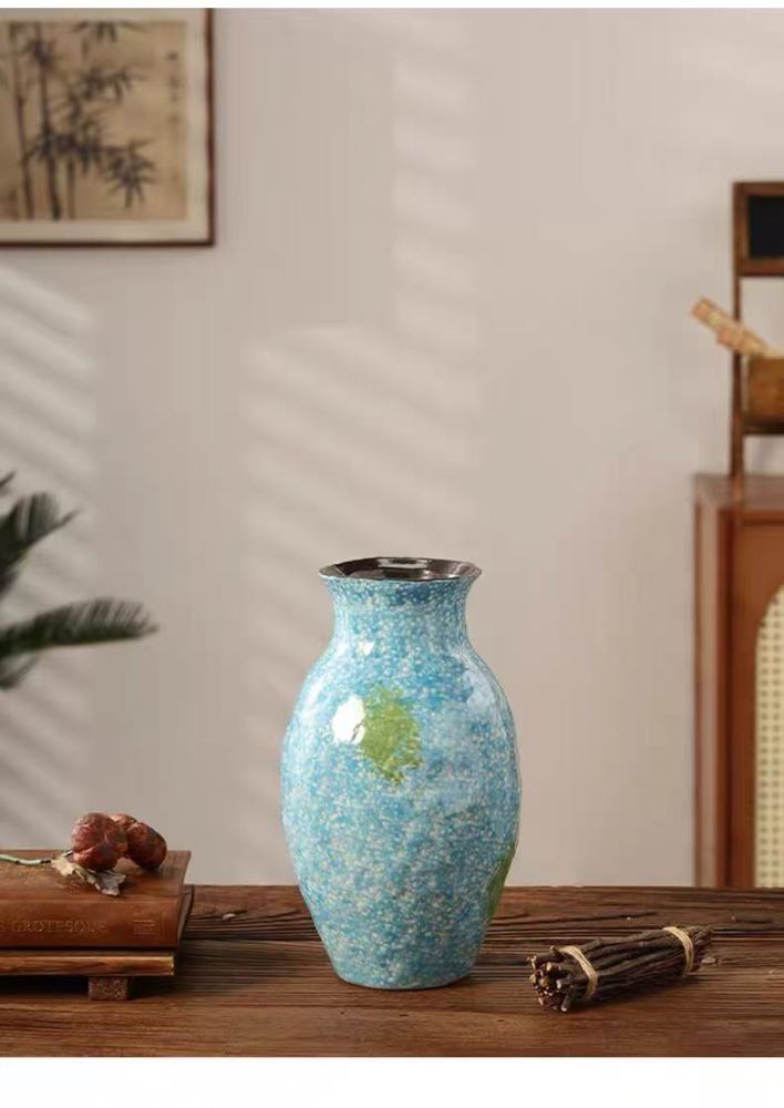 Ceramic Chinese Handmade Vase / Home Decor Living Room Flower Arrangement