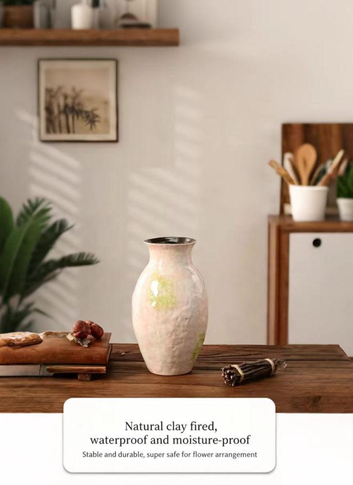 Ceramic Chinese Handmade Vase / Home Decor Living Room Flower Arrangement