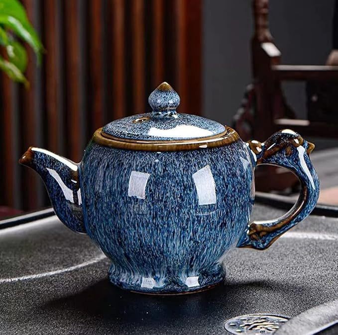 CHANJOON Chinese Ceramic Kung Fu Tea Set, 9-Piece Adult Tea Set Afternoon Tea Pot Set, Gift Boxed Set Perfect for Tea Lovers…