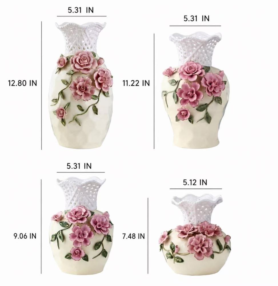 Ceramic small home decorations, ornaments, flower vases