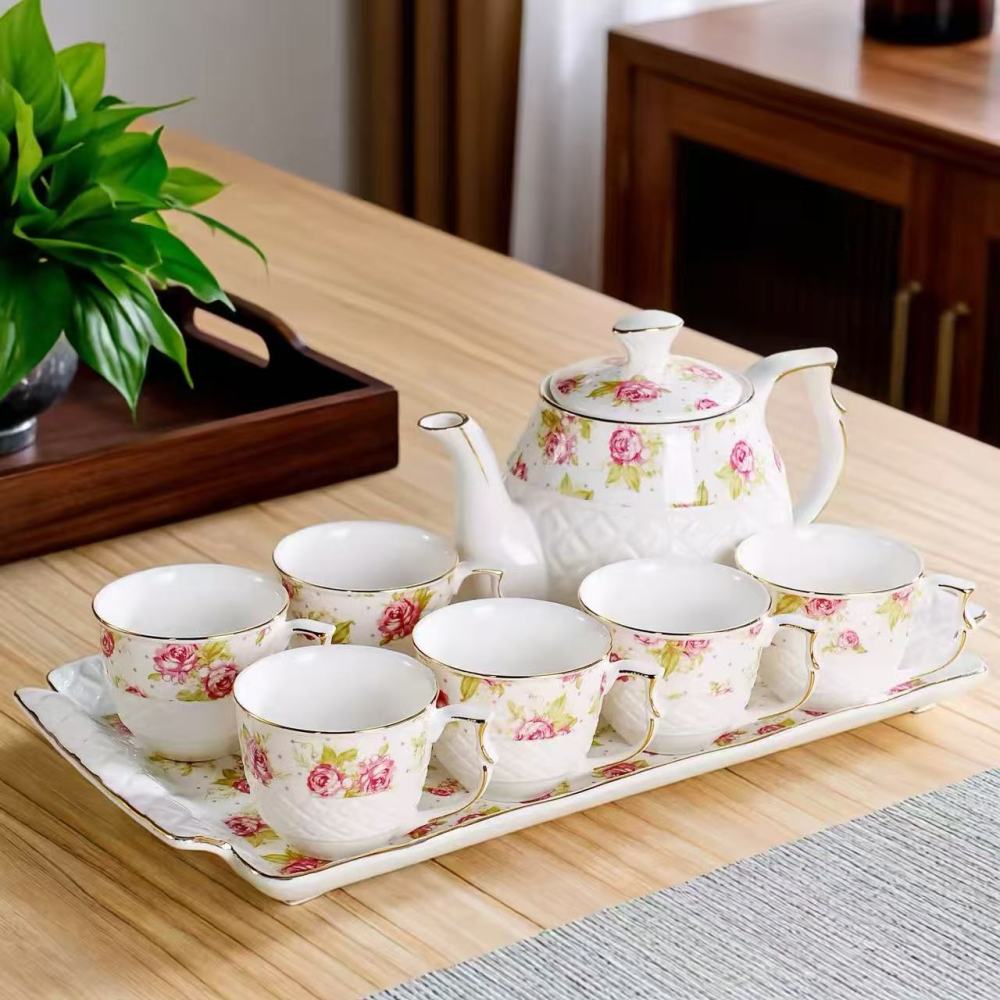 Vintage Rose Porcelain Tea Set / Bring Timeless European Elegance to Your Table
