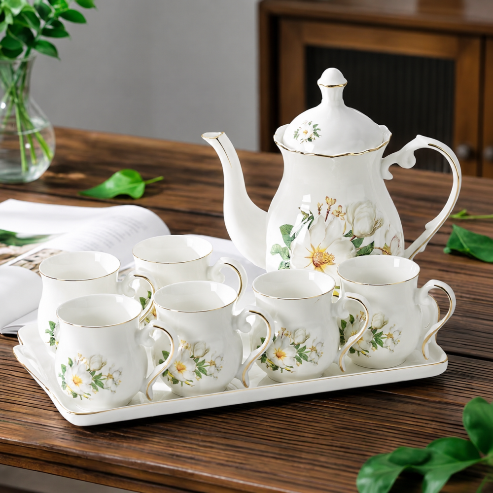 Vintage Rose Porcelain Tea Set / Bring Timeless European Elegance to Your Table