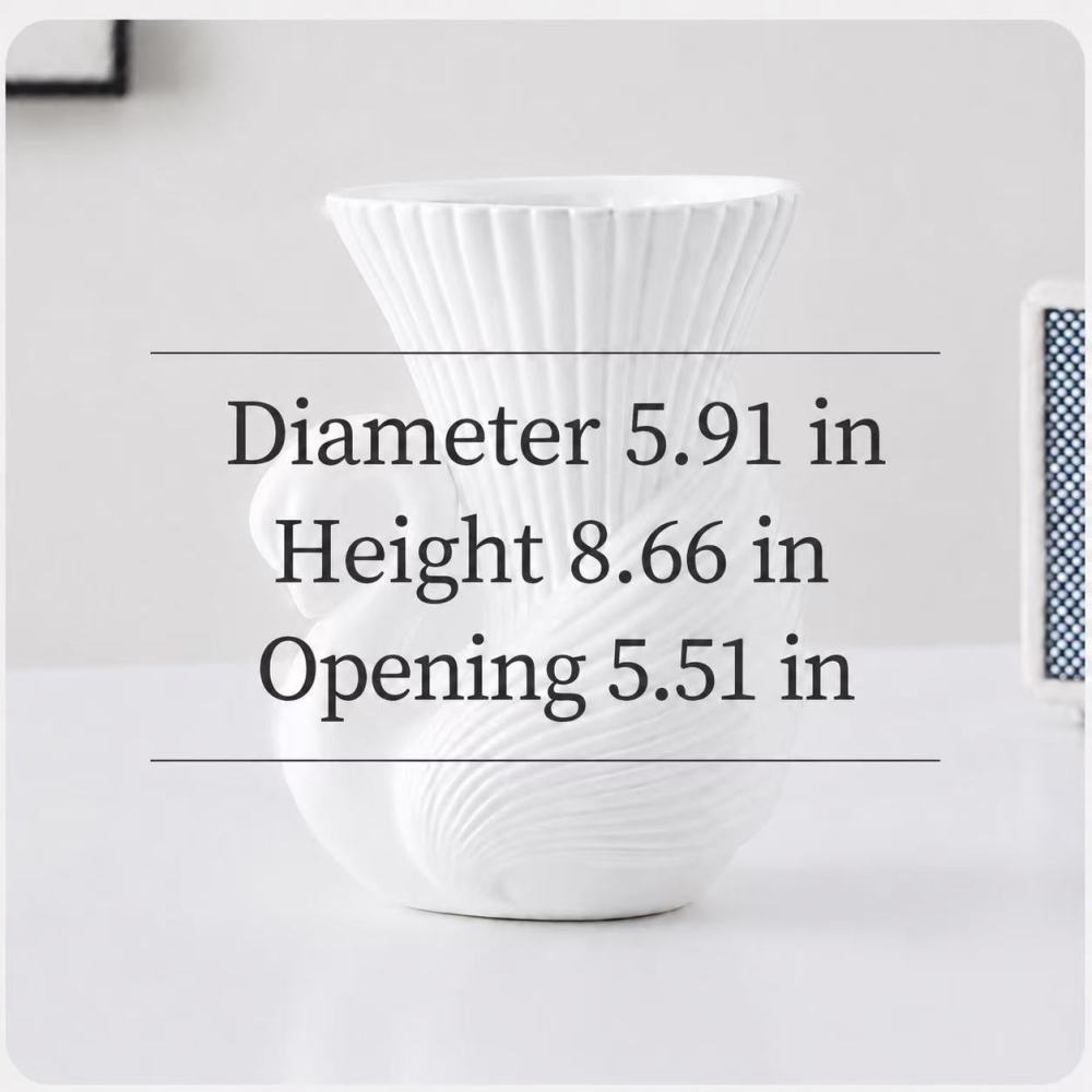 Elegant Swan Faux Flower Vase / Light Luxury Home Floral Decor