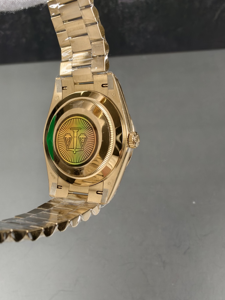 RGF Day-Date 40 Yellow Gold Green Ombre Dial