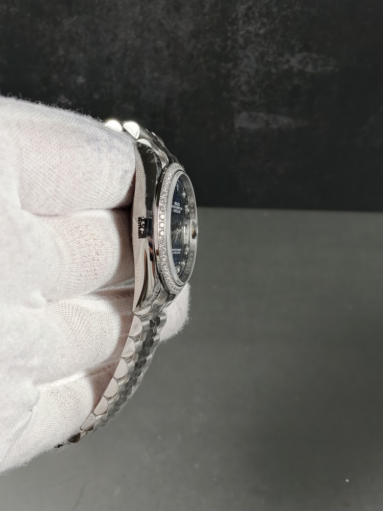 VSF Datejust 36 Blue Motif Diamond Dial with Diamond Bezel