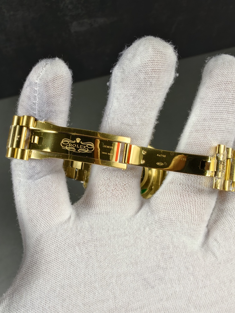 Rolex RGF Weighted Day-Date 40 Yellow Gold Champagne Baguette Dial