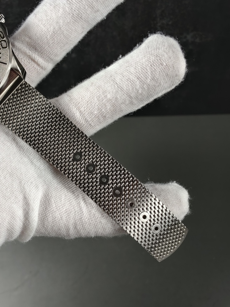 Omega VSF Seamaster Diver 300M Silver Dial Titanium Mesh Bracelet