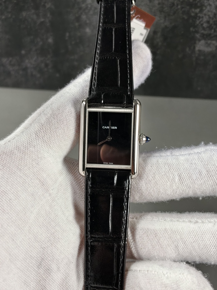 F1 Cartier Tank Medium Black Dial