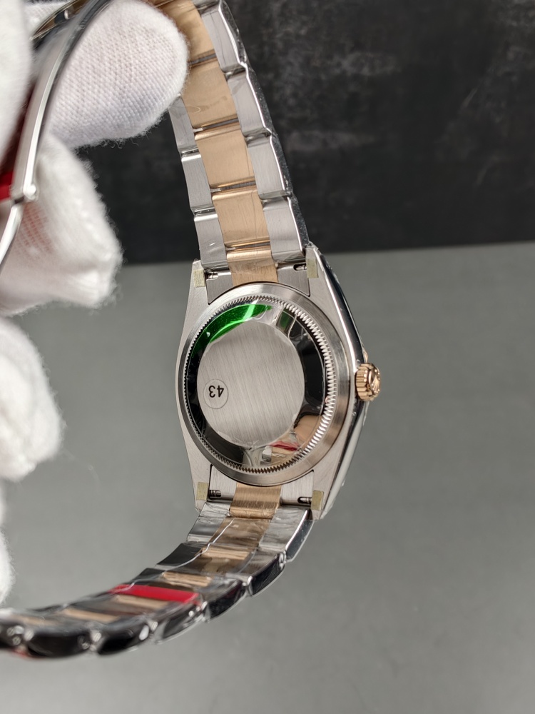 VSF Datejust 36 Wimbledon Two Tone Rose Gold Oyster Smooth Bezel