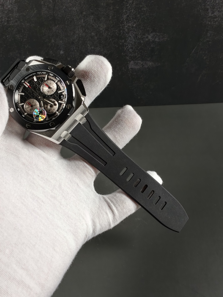 APSF V2 Free-Sprung Royal Oak Offshore Chronograph 26420RO | 43mm Rose Gold & Ceramic | Black Dial