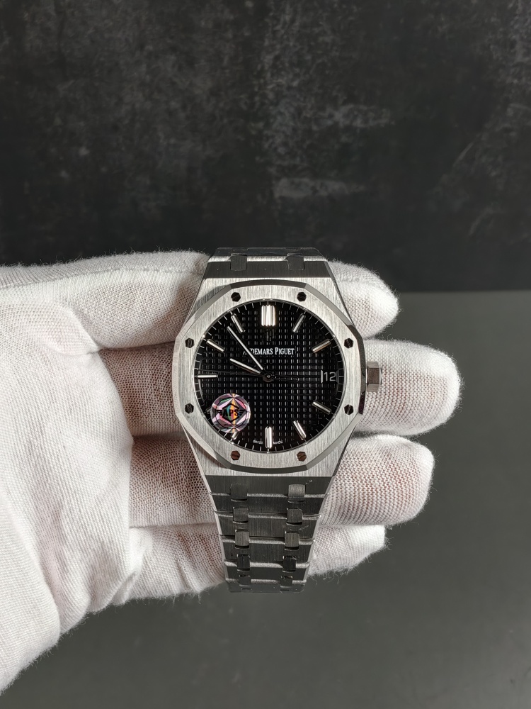 APSF V2 Free-Sprung Royal Oak 15500 Black Dial | 41mm | Clone Calibre 4302 Movement